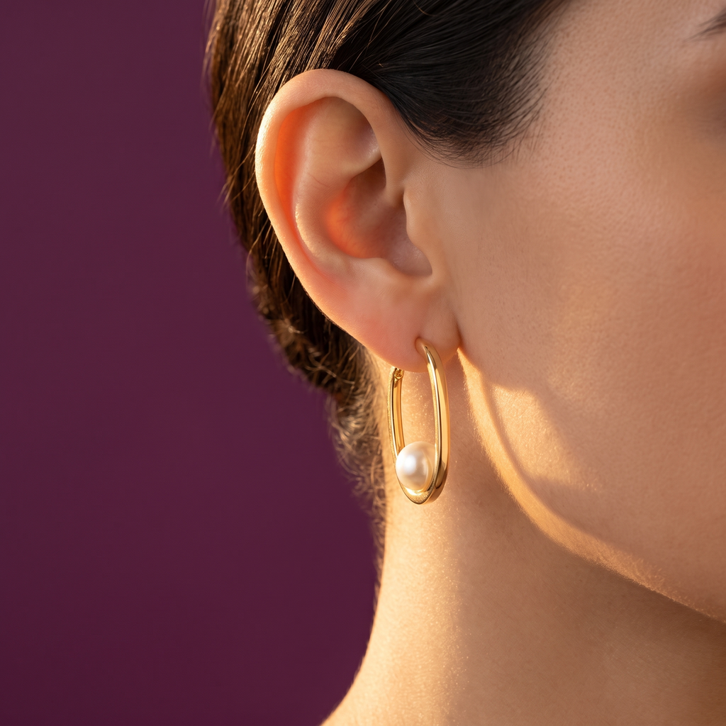 Gold Asymmetrical Ombre Drop Earrings – Green to Amber Crystals, Anti-Tarnish