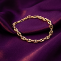 Gold Mariner Link Bracelet with Crystal Accents | S.W.ANJ